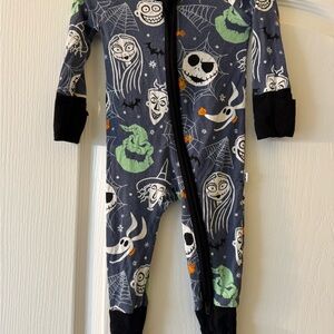 Little Sleepies Nightmare Before Christmas zippy 0-3m